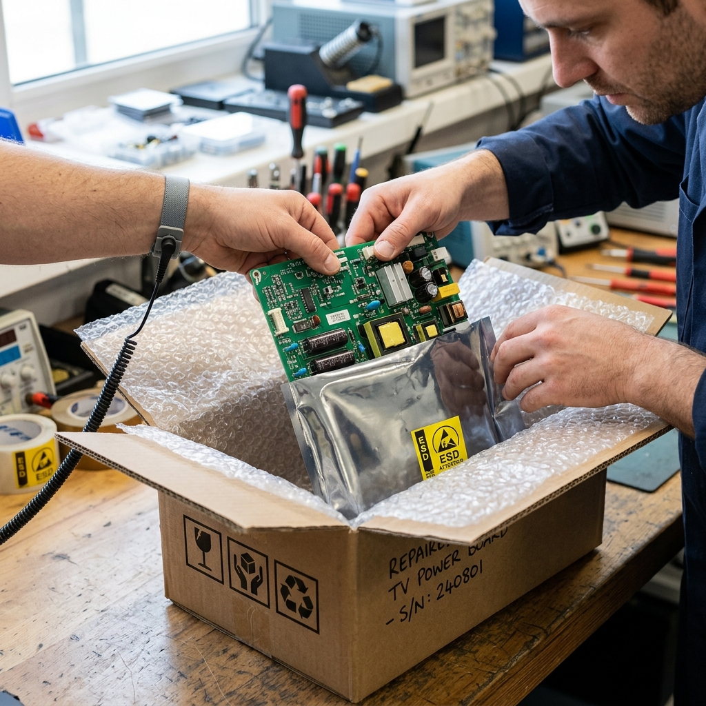 Netzteil verpacken