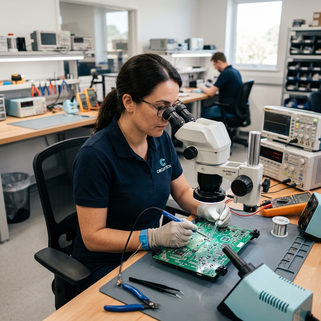 Reparatur im Labor